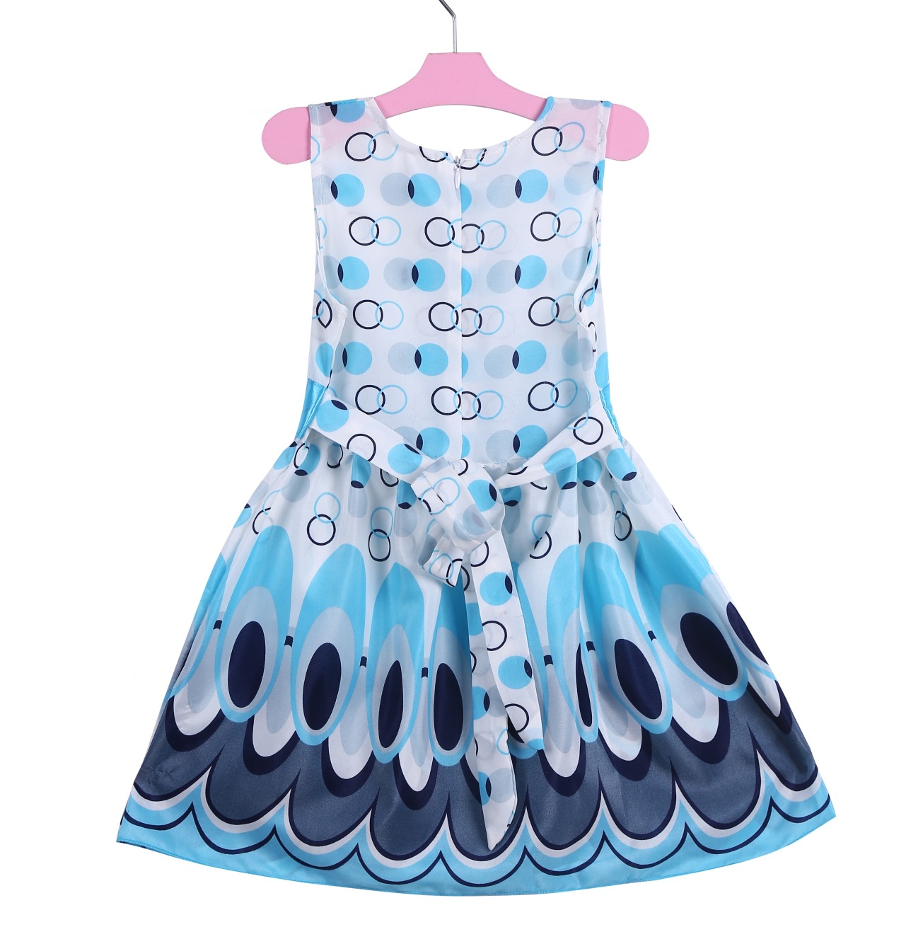 Summer Children'S Cute Sleeveless Peacock Skirt