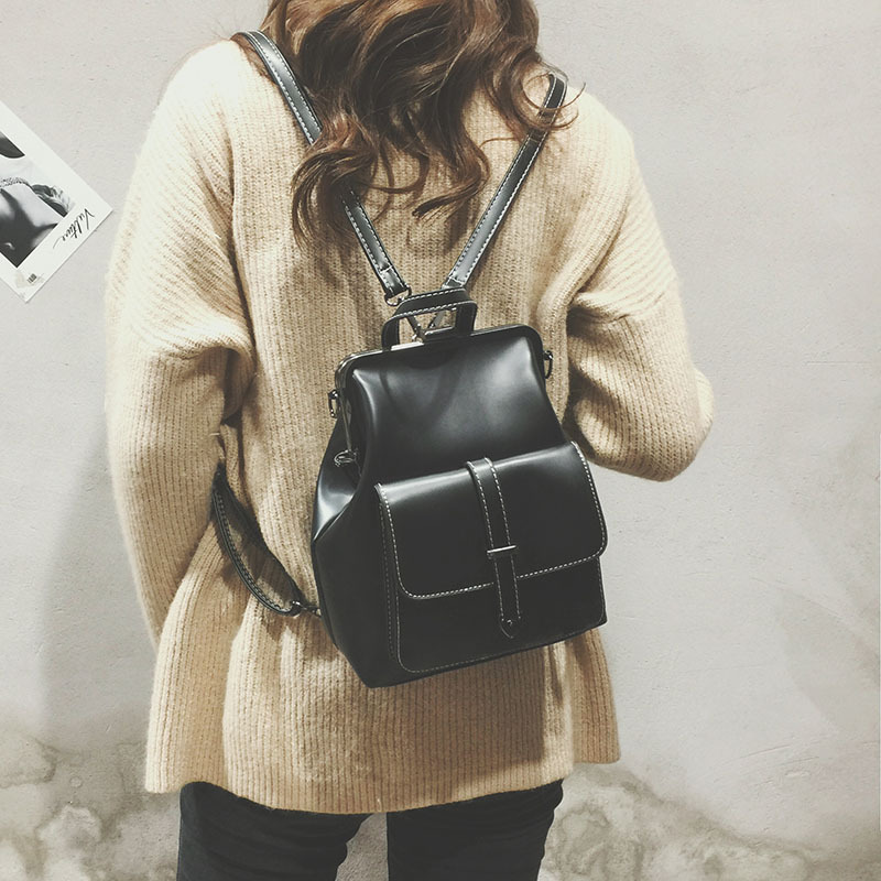 Simple Korean Casual Retro Backpack