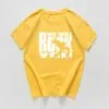 Short sleeved T shirt Men's T shirt Men's Advertising Quick drying Clothes Yellow - Shop at LoveMi