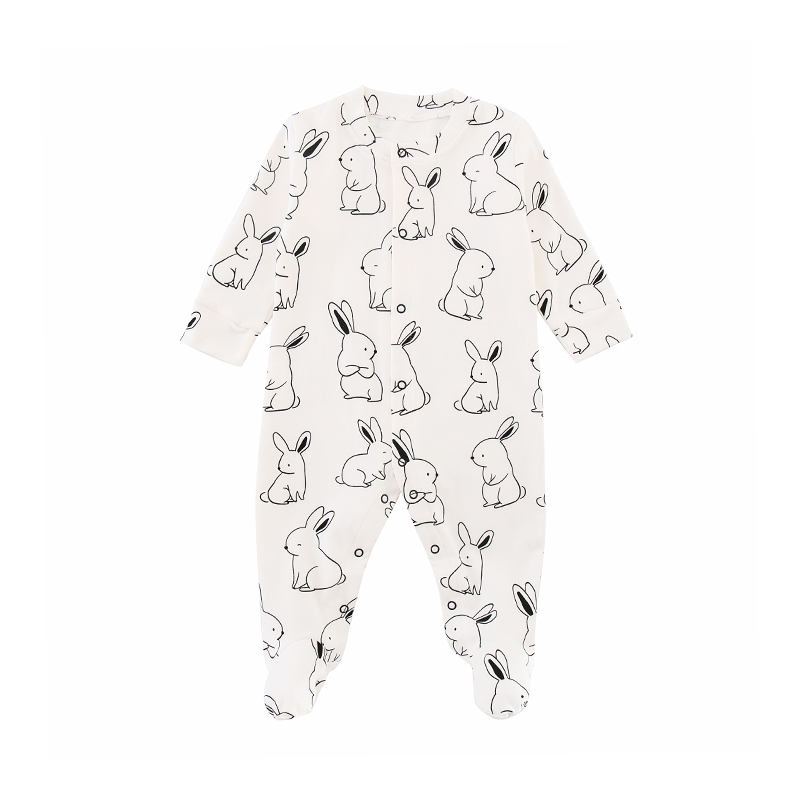 Baby Cotton Jumpsuit With Feet Pure Cotton