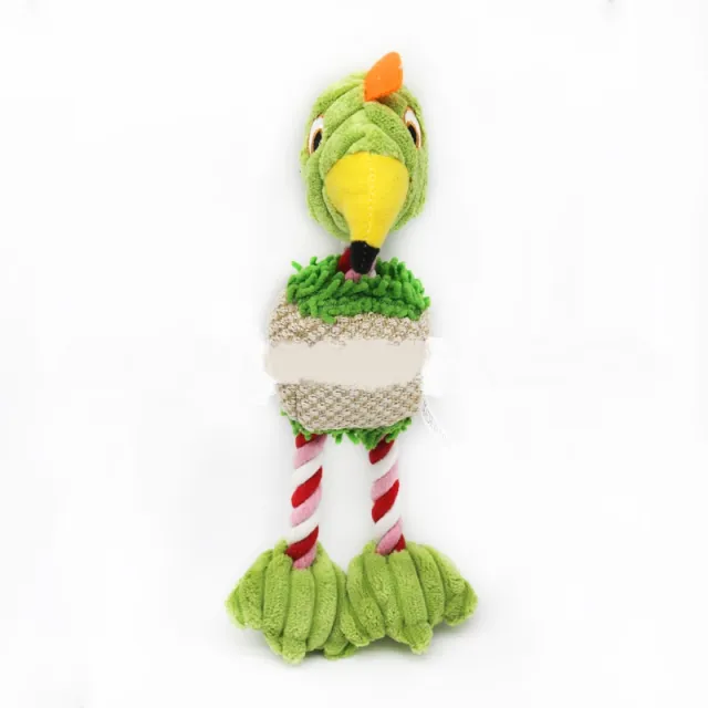 Three Color Cotton Rope Pet Sounding Toy Bird Green - Shop at LoveMi