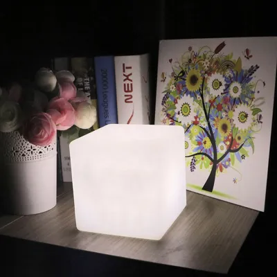 Cube Restaurant Atmosphere Table Lamp Luminous Square Decorative Table Lamp