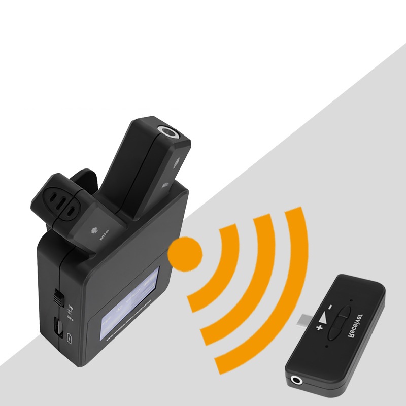 W108 Mini 2.4 GHz Lavalier Wireless Microphone Lapel Clip With Type C Plug Lighting For Phone Laptop Voice Recording