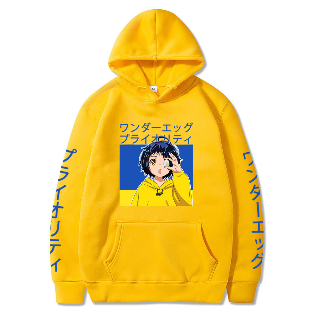 Ladies' Odd Egg Story Printed Casual Hooded Sweatshirt