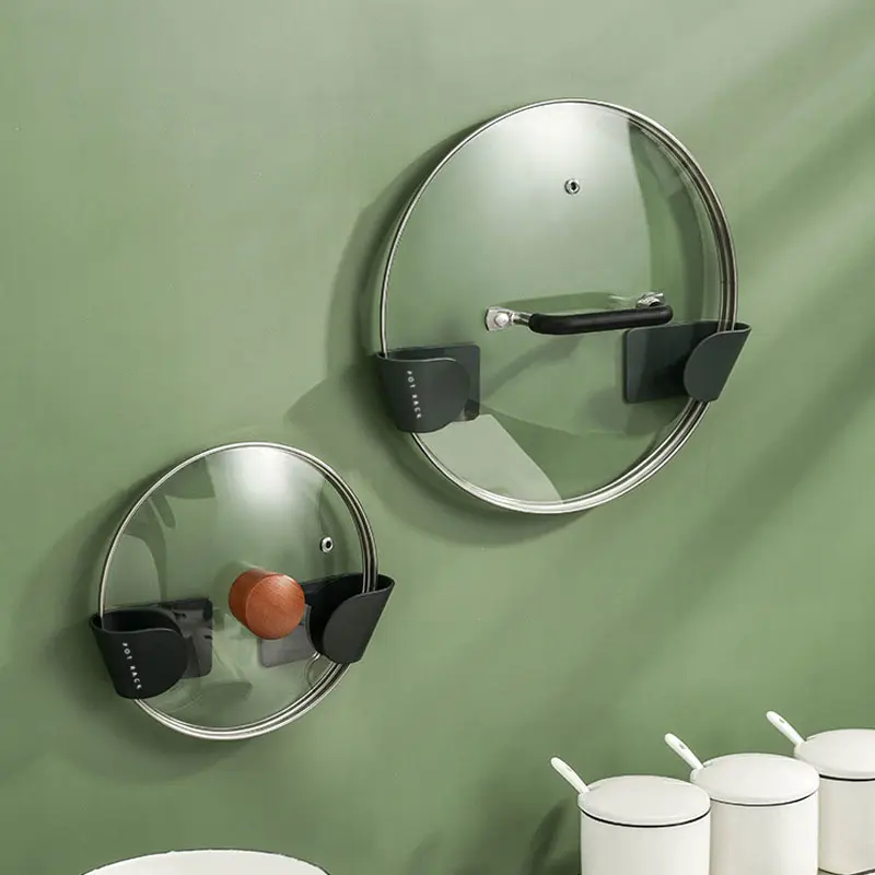 Simple Pot Cover Rack Wall-mounted Household Non-punching