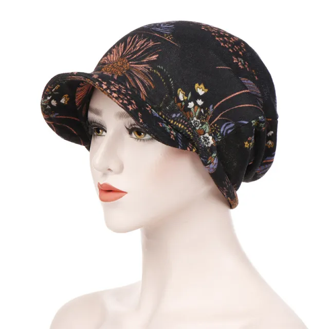 Printed Spot Beach Baotou Cap Black - Shop at LoveMi