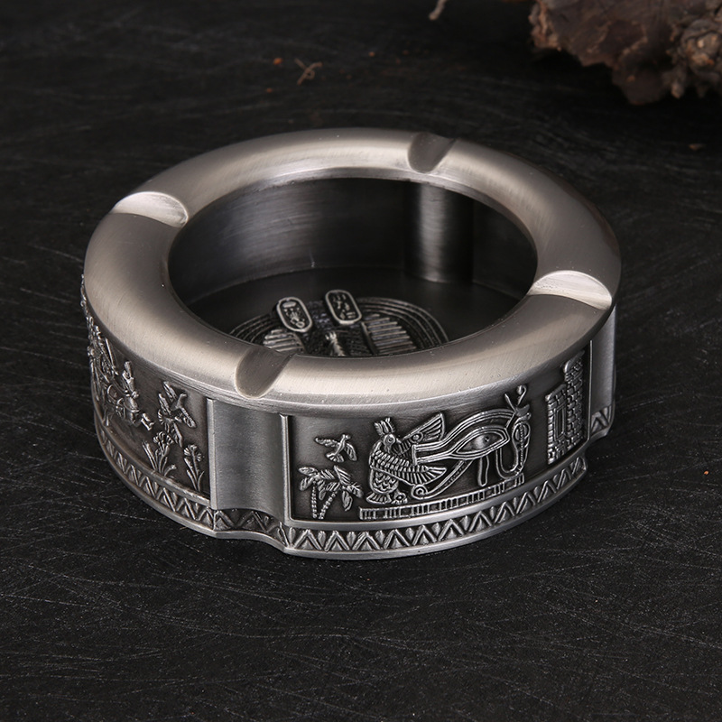 Zinc Alloy Pharaoh Figure Carmen Creative European Style Retro Ashtray