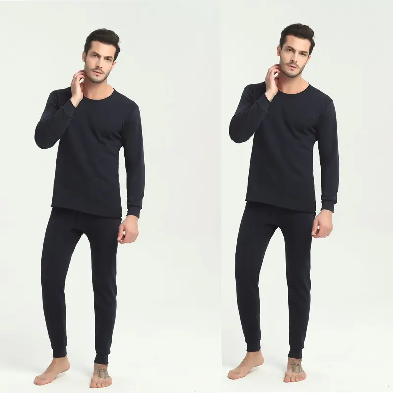 Thermal Underwear Suit Men's Round Neck Polyester Thin Autumn