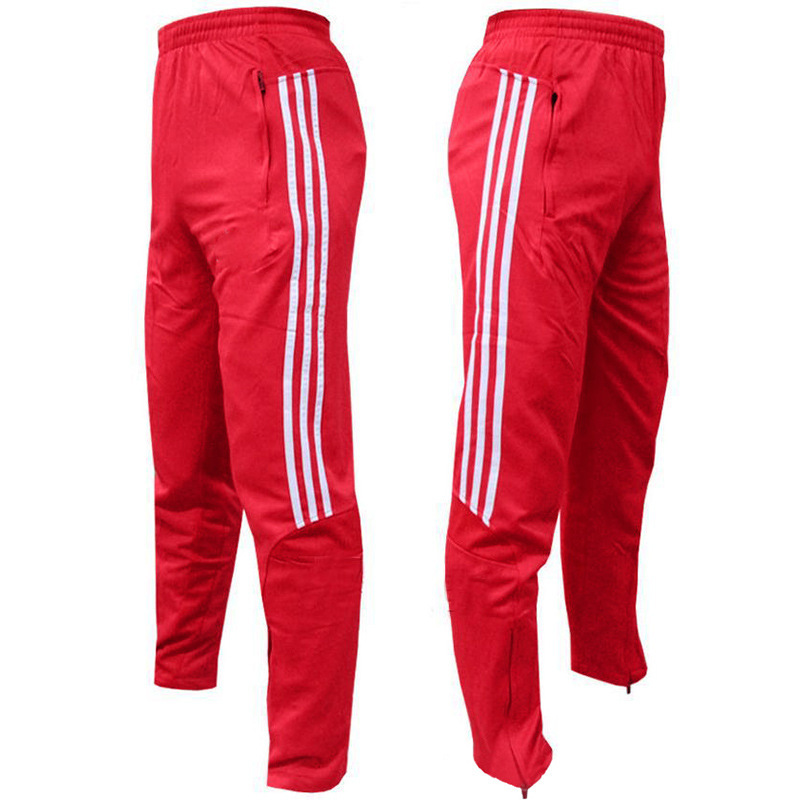 Three-bar Trousers Zipper Color Matching Foot Autumn Training Foot Pants