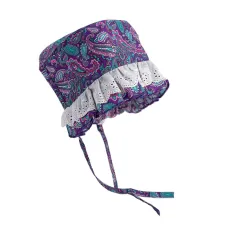 Thin Pet Hat Cute Dog Headgear Lace Lace Dog Sun Hat - Purple Flower Hat - View 1