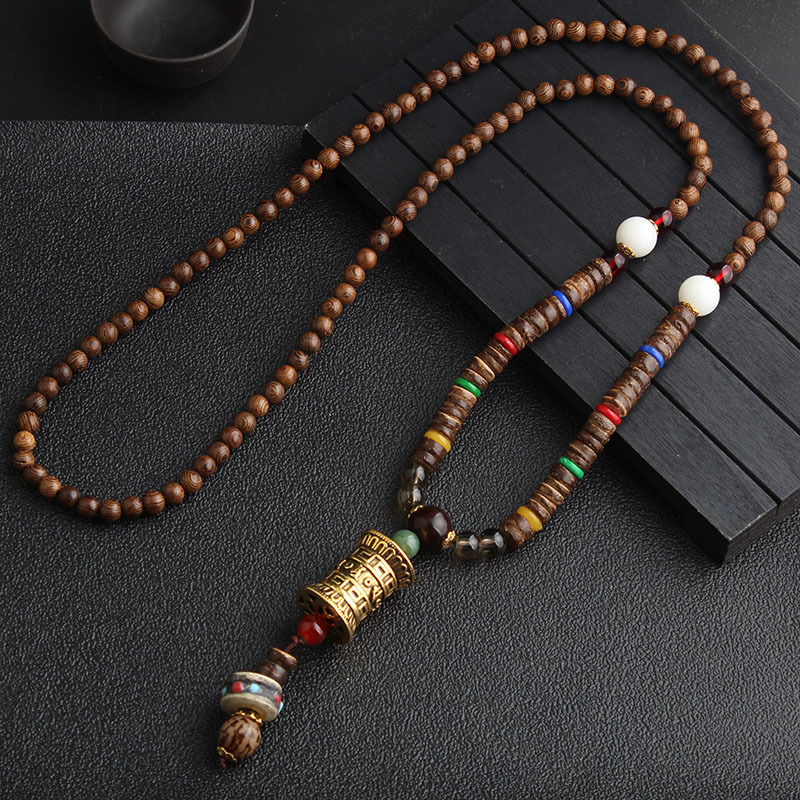 Handmade Jewelry Wooden Beads Female Accessories Decorative Pendant