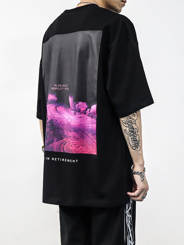 Title 1, Dark Vibe Style Trendy Short Sleeve