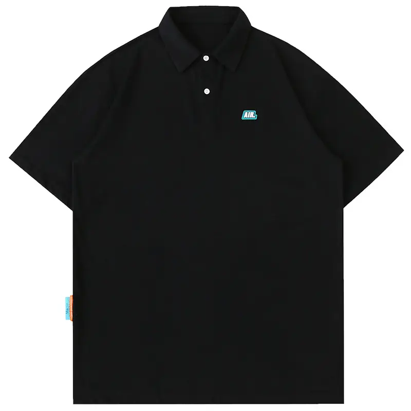 All-match Short-sleeved Polo Shirt Loose Casual Couple Bf Wind