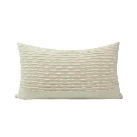 New Beige Wave Pattern Pillows Nordic Modern Minimalist Model