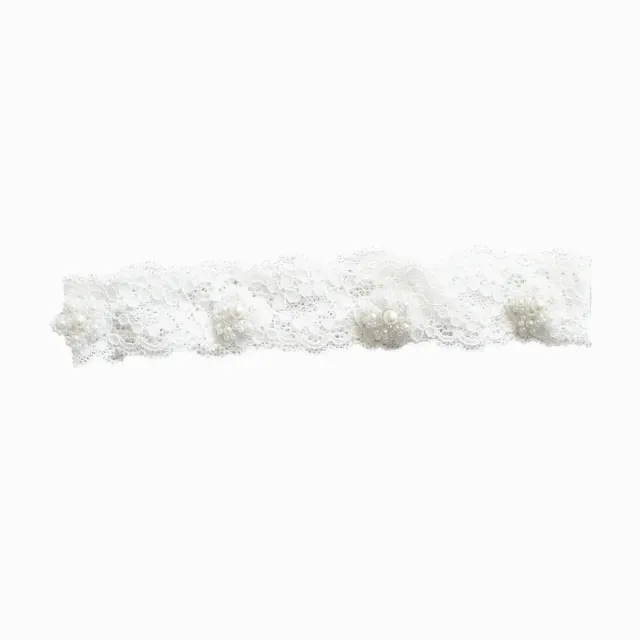 Lace Flower Bridal Thigh Ring Garter White - Shop at LoveMi