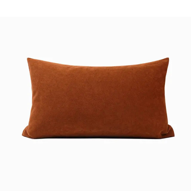 New Dark Brown Coffee Color Wave Pattern Pillow Modern Minimalist Waist Pillow Dark Brown - Shop at LoveMi