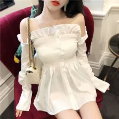Women's Clothing Korea Fashion Chic Autumn New A-Line Ladies - White - View 1