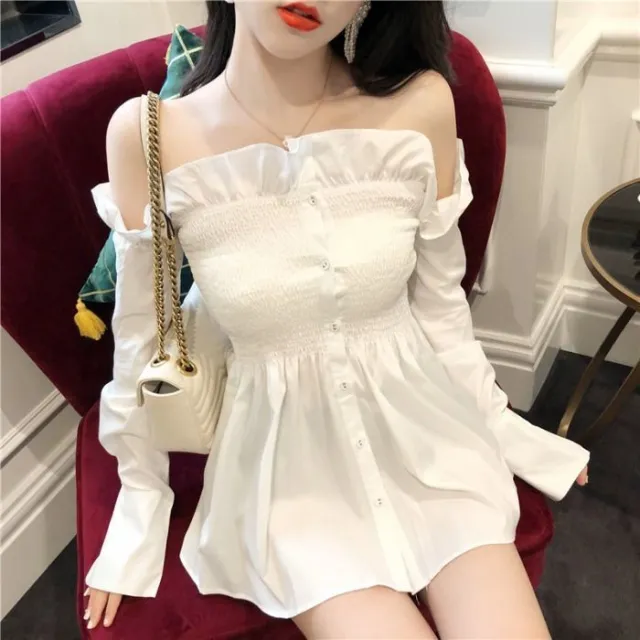 Women's Clothing Korea Fashion Chic Autumn New A Line Ladies White - Shop at LoveMi