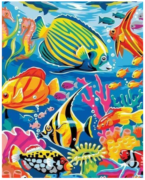 Colorful Fish-DIY Digital Painting Kit