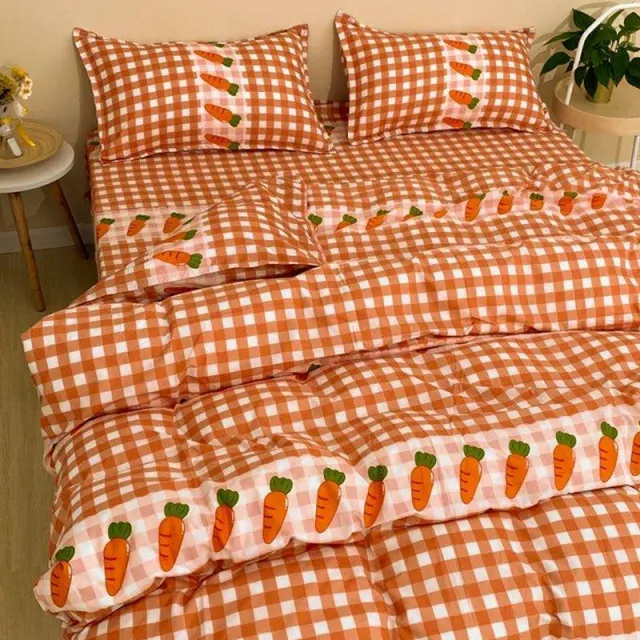Three Piece Set Of Single Bed Sheets In Student Dormitory Carrot Sister - Shop at LoveMi