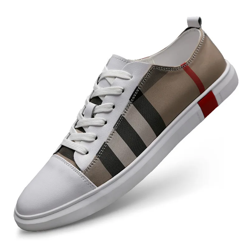 Korean Style Sneakers Breathable White Sneakers - White
