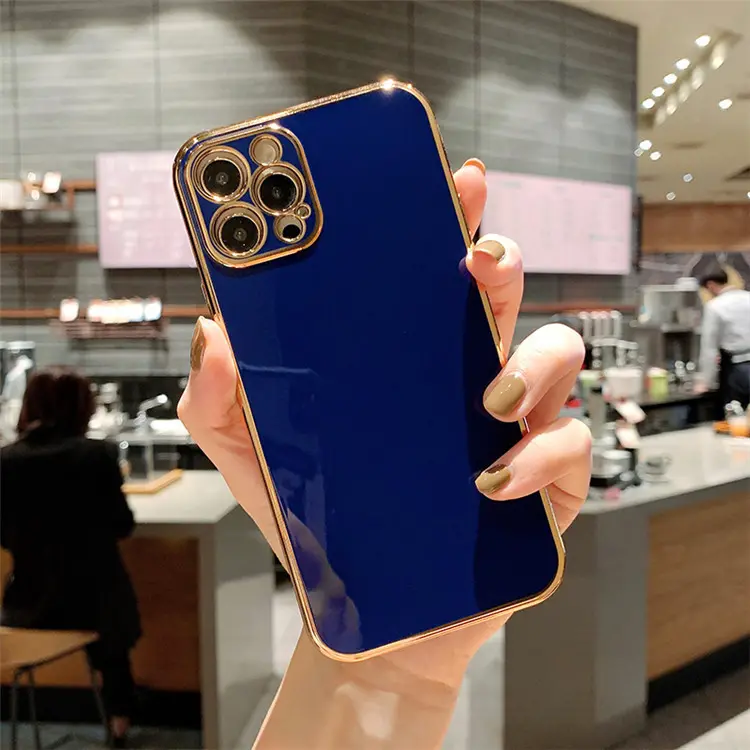Luxury Solid Color Electroplating Mobile Phone Case