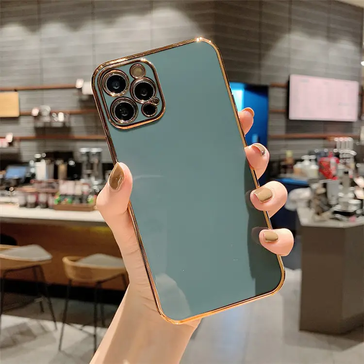 Luxury Solid Color Electroplating Mobile Phone Case