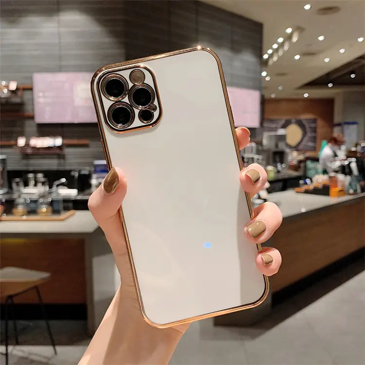 Luxury Solid Color Electroplating Mobile Phone Case