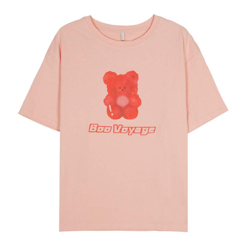 Summer Korean Style Loose And Cute Age-reducing Casual Top