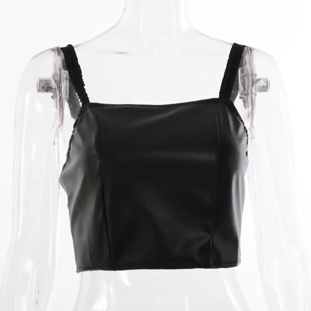 All match Sling Top INS European And American Solid Color Vest Black - Shop at LoveMi
