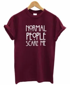 Summer Ladies Short Sleeve Printed Letters Short Sleeve - Wine Red - View 1