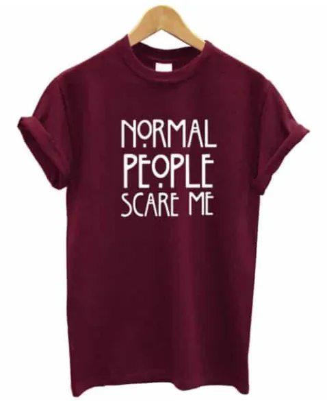 Summer Ladies Short Sleeve Printed Letters Short Sleeve Wine Red - Shop at LoveMi