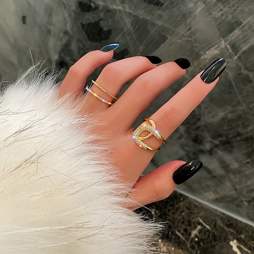 New Style Micro-Inlaid Zircon Fashion Personality Ring