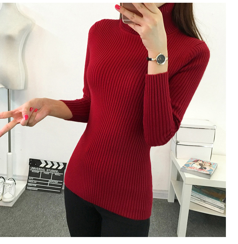 Title 2, Padded Warm Pullover Turtleneck Sweater Womens...