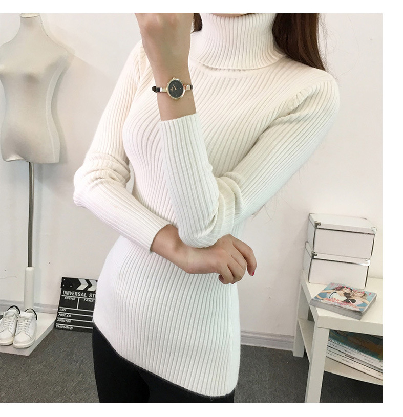 Title 1, Padded Warm Pullover Turtleneck Sweater Womens...