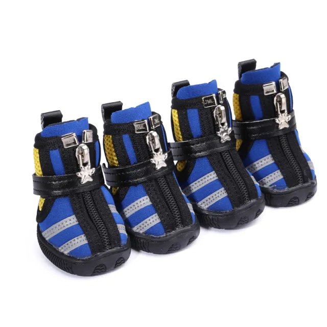 Camel Sports Style Indoor And Outdoor Pet Shoes Diving Fabric Dog Running Shoes Dog Shoes Blue - Shop at LoveMi
