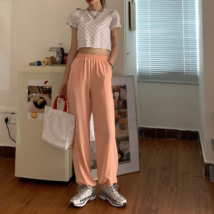 Loose Drop Straight Bobbin Pants Sports Casual Pants New Summer