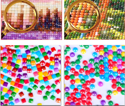 5D Diamond Embroidered Blue Truck Mosaic