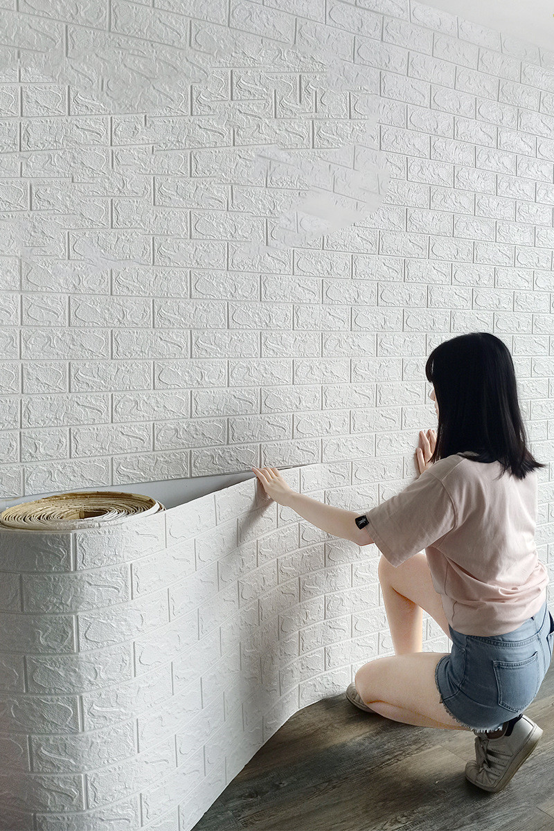 Wallpaper Self-adhesive 3D Seamless Wall Tile Pattern Renovation Sticker