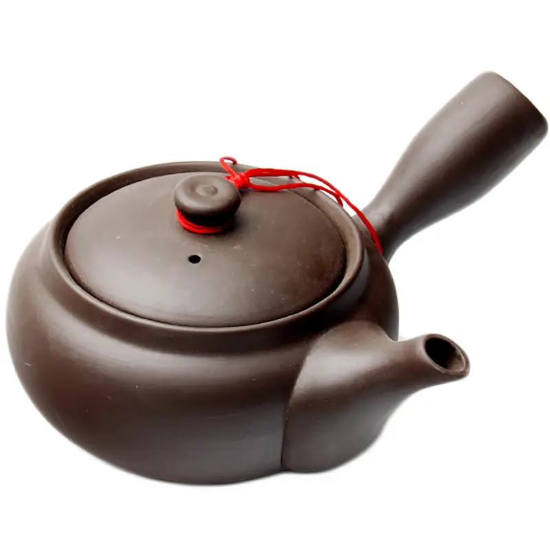 Purple Sand Single Handle Pot With Original Ore Purple Pottery Japanese Style Side Handle Pot