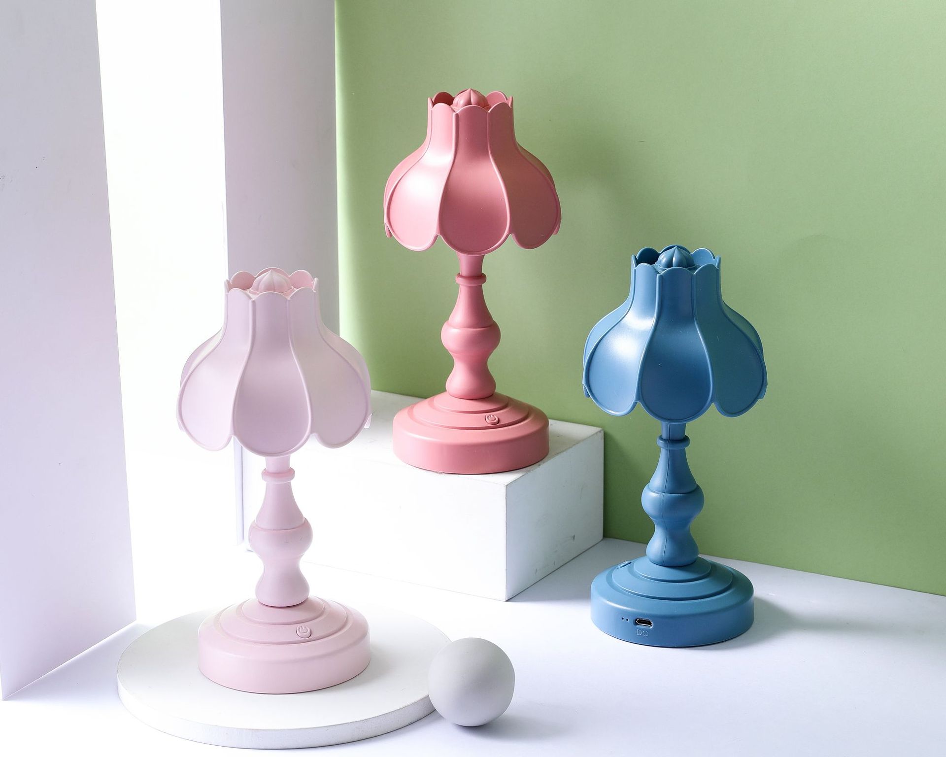 Lotus Push Button Night Light, picture 3 of 12