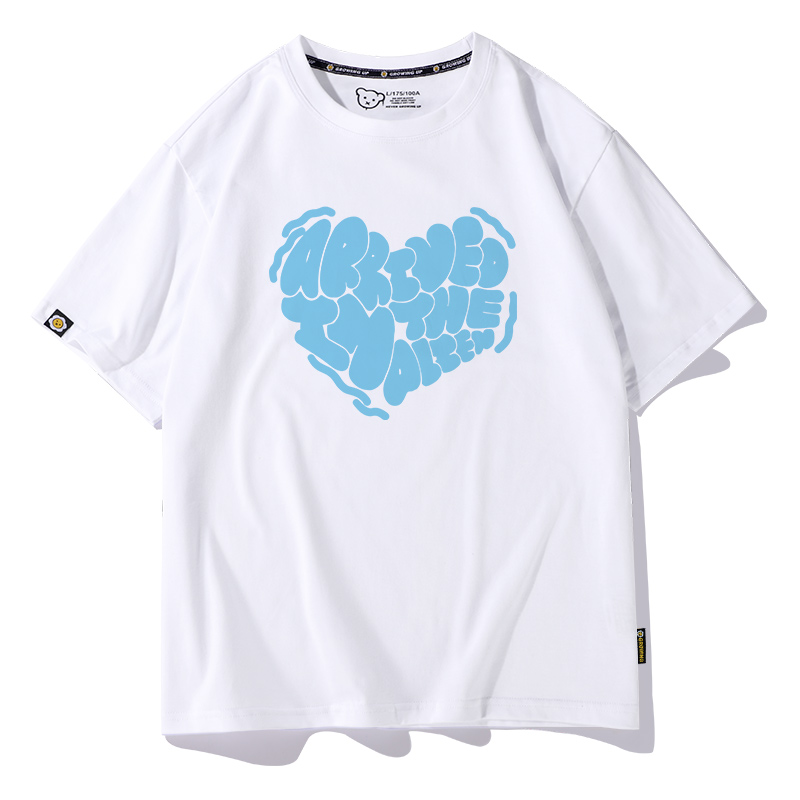 White blue heart