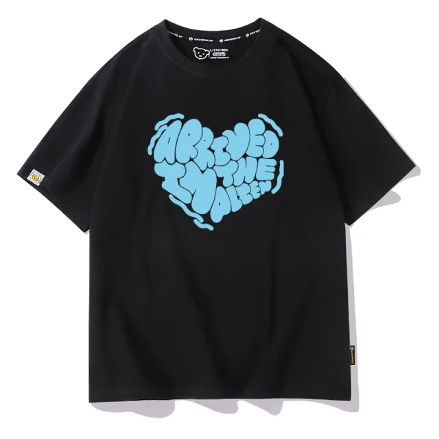 Lovers Wear Summer Love Printed T shirt Pure Cotton Half Sleeve Blue - Shop at LoveMi