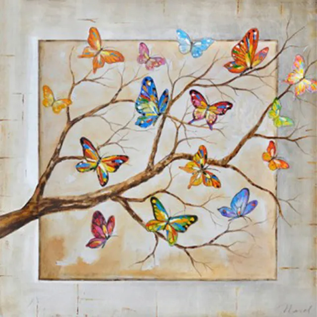 3d Diamond Mosaic Home Decor Diamond Embroidery diy diamond Painting Cross Stitch kit butterfly tree - Shop at LoveMi