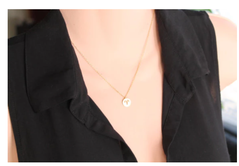 Elegant Intellectual Aries Clavicle Necklace