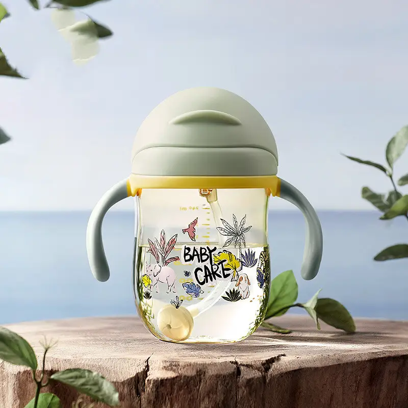 Baby Drinking Cup Baby Drinking Cup Dual-use Anti-choke With Handle PPSU Children's Duckbill Straw Cup