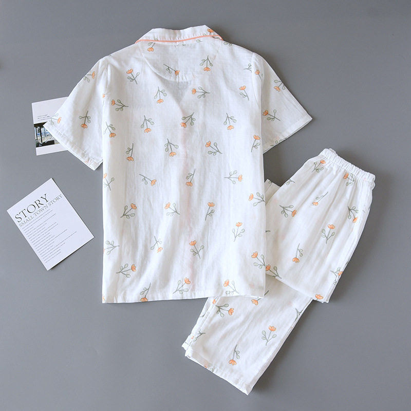 Women's Cotton Double-layer Gauze Home Service