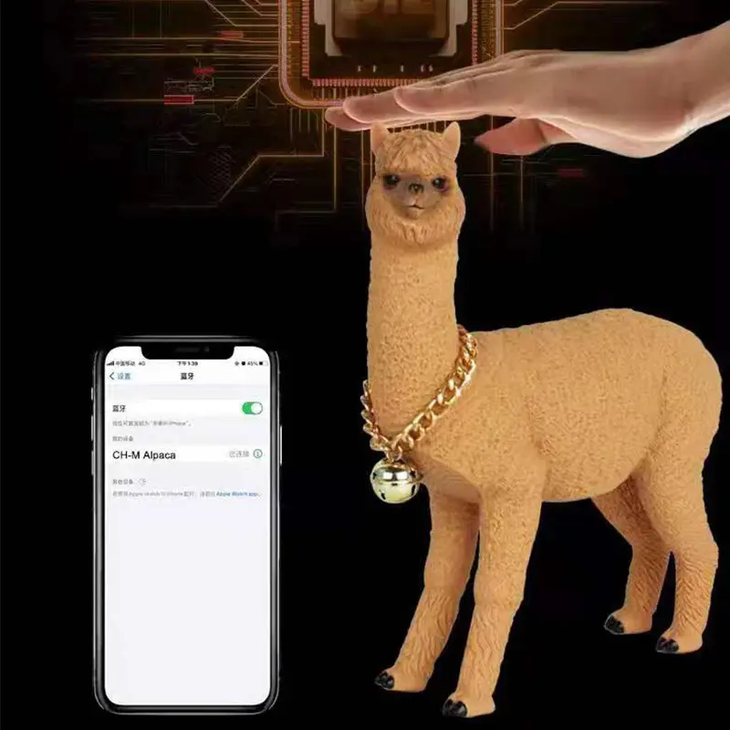 Portable Bluetooth Speakers Cartoon Alpaca Card FM