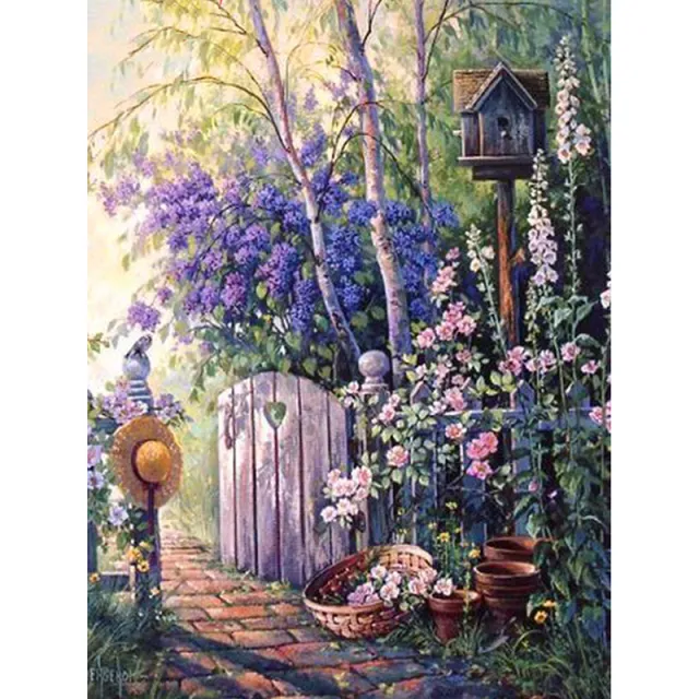 Landscape Diamond Cross Stitch Picture Diamond Embroidery Full Set Colour - Shop at LoveMi