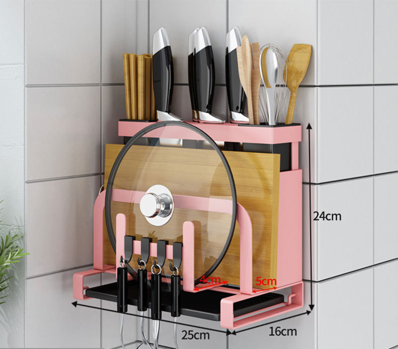 Title 10, Multi-purpose Pot Cover Cutting Board Storage R...